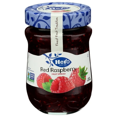 Hero Premium Fruit Spreads, Raspberry, 12 Ounce