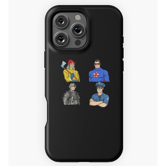 Hero Squad Superhero Police GA3366 Phone Case for iPhone 11 to 17 Pro Max
