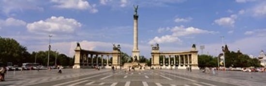 Hero Square Budapest Hungary Canvas Art - Panoramic Images (36 x 12)