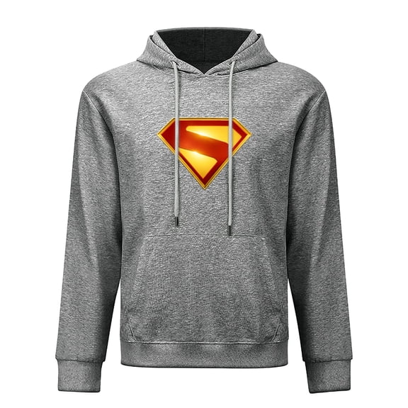Hero Sup-erm-an Hoodie,Unisex Adult Hooded Sweater, Soft Pullover, Sports With Big Pockets Sportswear