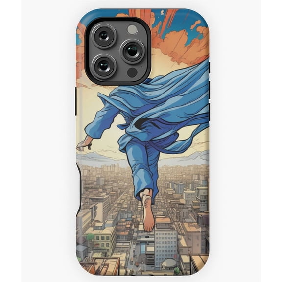 Hero in the Sky Superhero Phone Case for iPhone 16 15 14 13 12 11 Pro Max