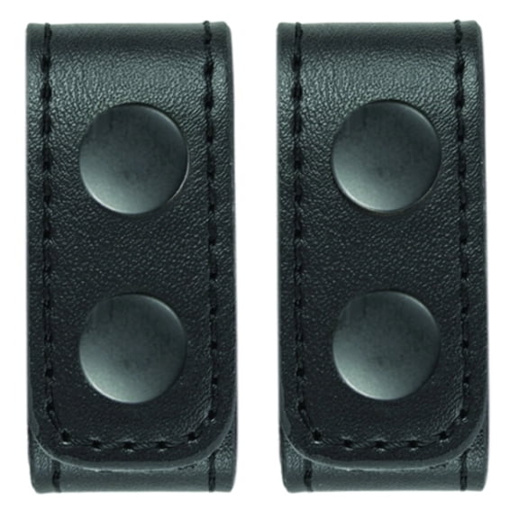 Hero’s Pride AirTek Deluxe Belt Keepers 2-Pack, 1-1/8", Plain Finish, Black Snap