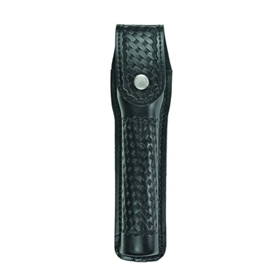 Hero’s Pride AirTek Flashlight Case, Extra-Large Closed Holder, Basket Weave Finish, Silver Snap, Fits 2.25" Belts