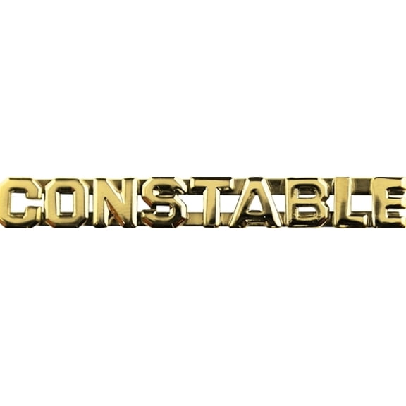 Hero’s Pride CONSTABLE Metal Insignia Pins – Gold – 1/4" High – Pair