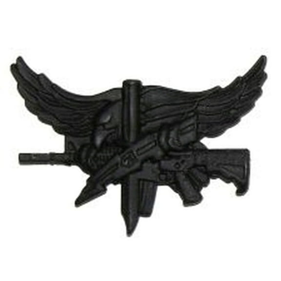 Hero’s Pride Center Mass® SWAT Operator Insignia Pin, 1.5" x 1", Clutch Back, Black Matte-Finish, Basic Rank
