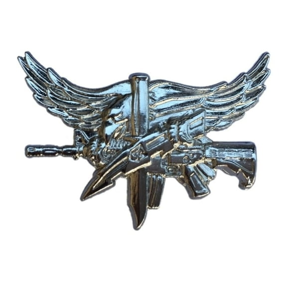 Hero’s Pride Center Mass® SWAT Operator Insignia Pin, 1.5" x 1", Clutch Back, Polished Silver Finish, Basic Rank