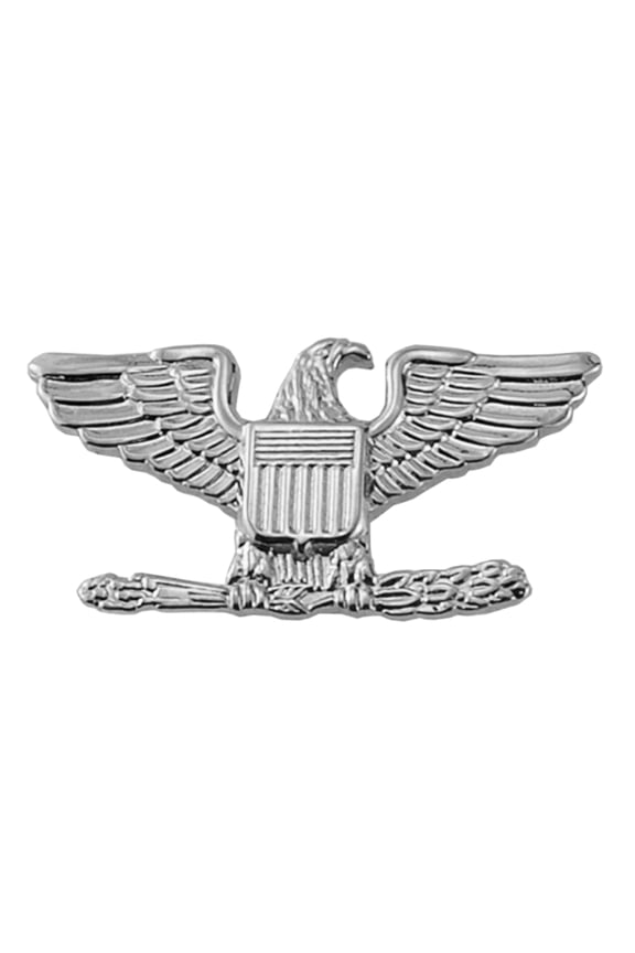 Hero’s Pride Colonel Insignia Pin – Mini 3/4", Set of 2, Silver Finish