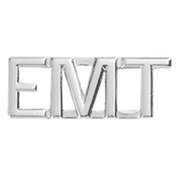 Hero's Pride EMT Die Struck Letters – Silver Finish – 3/8" – Pair