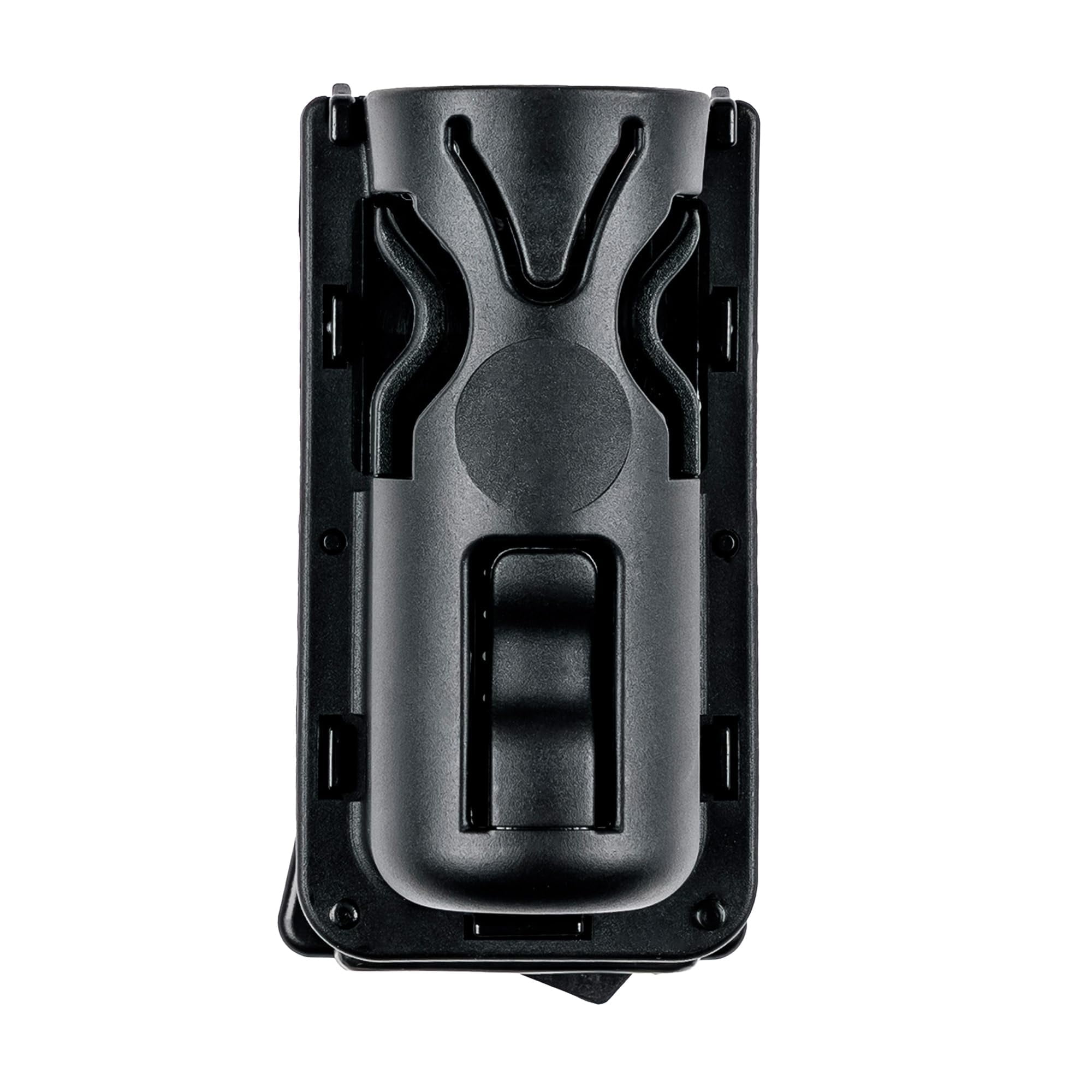Hero’s Pride Edge Polymer Flashlight Pouch – Universal Fit, Belt & MOLLE Compatible, Rotating Clip
