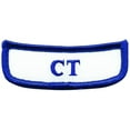 thumbnail image 1 of Hero’s Pride Georgia Rocker Patch – CT, White/Royal Blue, 2-5/8" x 1", Hook Backing, 1 of 4