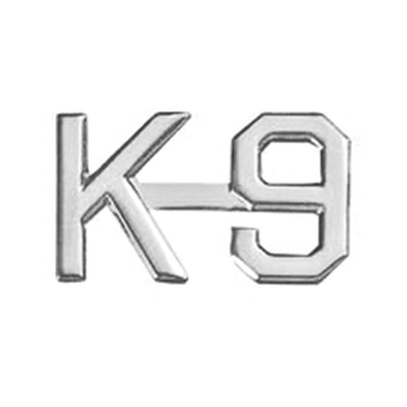 Hero’s Pride K-9 Die Struck Letters – Silver Finish, Pair, 3/8", Clutch Backs