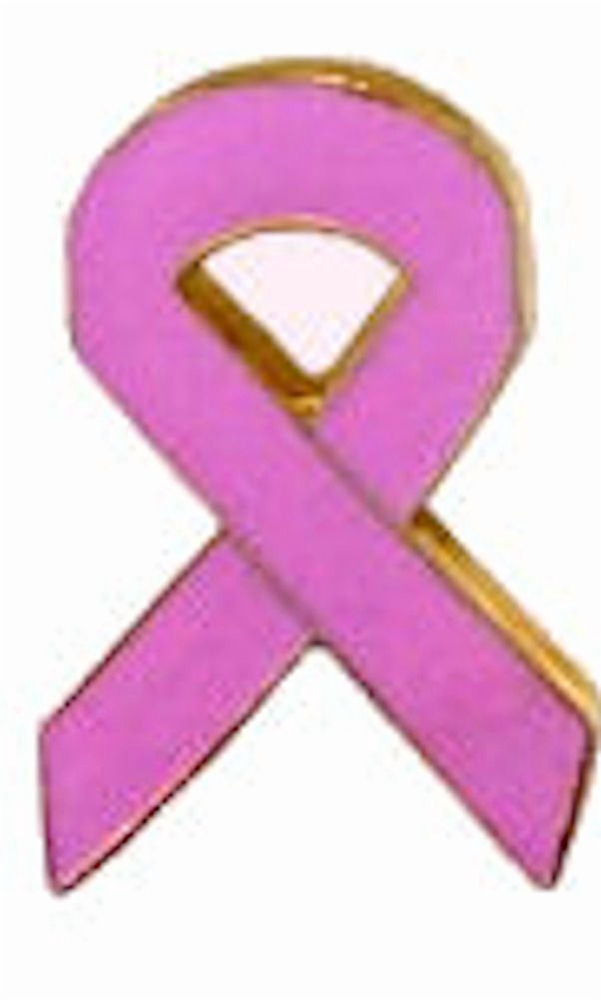 Pride Ribbion Pin Hero's Pride Pink Ribbon Awareness Pin, Enameled & Plated Finish ...