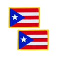 thumbnail image 1 of Hero’s Pride Puerto Rico Flag Patches – Full Color Embroidered – 3.375" x 2.25" – 2 Pack, 1 of 5