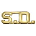 thumbnail image 1 of Hero's Pride S.O. Die Struck Letters – Gold Finish – 1/2" – Pair, 1 of 4