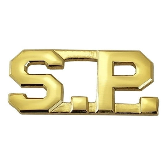 Hero's Pride S.P. Die Struck Letter Pins, 1/2" High, Gold Finish, Pair