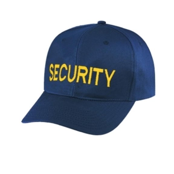 Hero's Pride Graphic Embroidered Cap, Adjustable 6-Panel Cotton Twill, Navy with Medium Gold Border