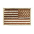 thumbnail image 1 of Hero's Pride U.S. Flag Patch, Reverse Orientation, Desert Colors, Hook Backing, 3-1/4" x 1-13/16", 1 of 5