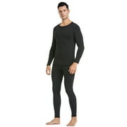HEROBIKER Men's Winter Thermal Top and Bottom with Fleece Lined Plus Size Set