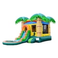 thumbnail image 1 of HeroKiddo BOUNCY Tropical Breeze Commercial Grade Vinyl Bounce House Water Slide, with Basketball Hoop, Detachable Pool, Indoor Outdoor, 1 of 7