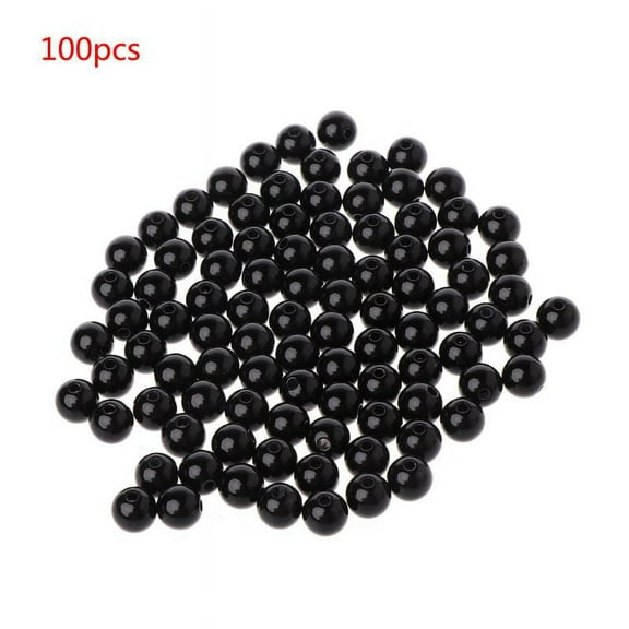 HeroNeo 100pcs 3-12mm Black Safety Doll Eyes Sewing Beads For DIY Bear Stuffed Toys Scrapbooking Crafts
