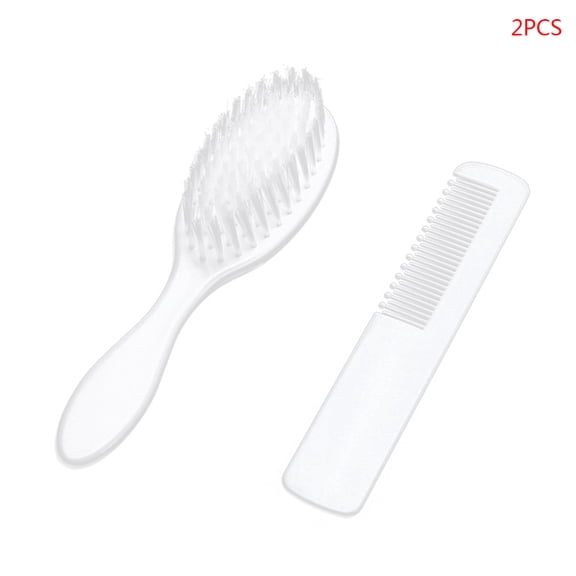 HeroNeo 2 Pcs Baby Hair Brush Comb Set for Newborns Toddlers Infant Safety Scalp Massage Nursing Supplies