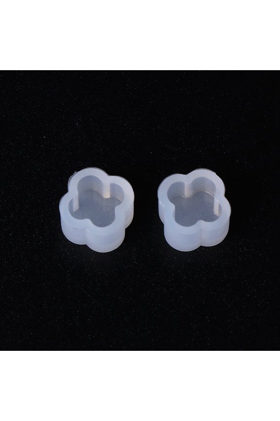 2 Pcs/Set Silicone Mold Ear Stud DIY Jewelry Making Snowflake Moon Star Flower Shape Mini Small Molds Epoxy Resin Crafts Tools Earrings Decoration Handmade Craft Gifts