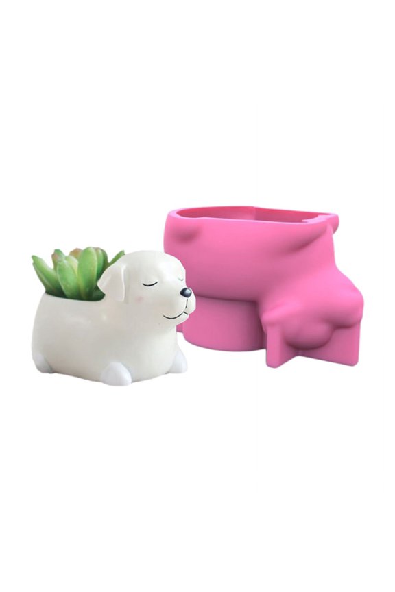 3D Animals Flowerpot Silicone Mold Epoxy Resin DIY Decoration Making Soap Melt Resin Polymer Clay Home Decorations