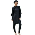 thumbnail image 1 of HeroNeo Black Swimming Suit For Burkini Muslim Fashion Swimwear Women Swimsuit Long Sleeve Three-Piece Swimsuit Burkini Set, 1 of 17