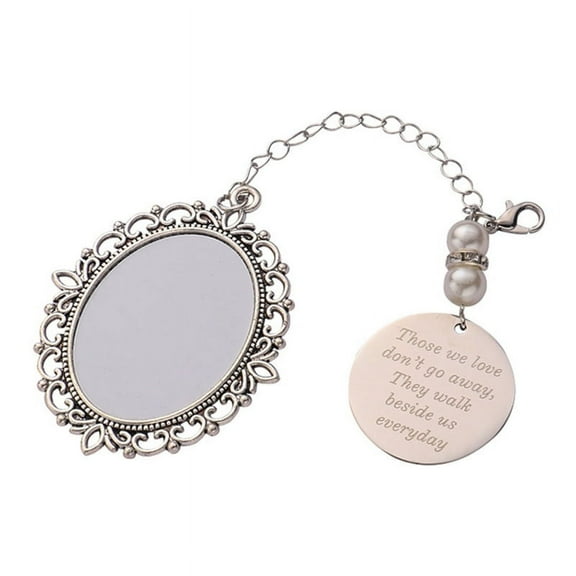 HeroNeo Bridal Bouquet Photo Charm Pendant Personalized Wedding Bouquet Memory Charm Photo Bouquet Thermal Transfer Blank