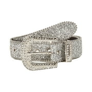 HeroNeo Dainty Waist Belt Shinning Rhinestone Belts for Women Men Luxury Crystal Studded Waist Strap for Jeans Formal Dress