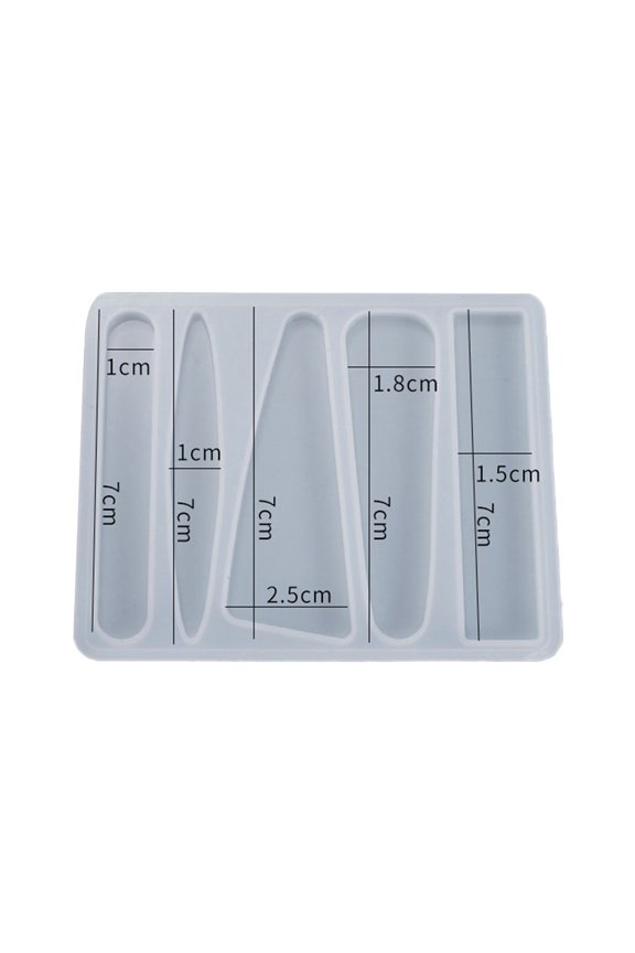 Epoxy Resin Mold Hair Clips Barrettes Casting Silicone Mould Hair Pin Casting Resin Mold DIY Art Crafts Hairpin Casting