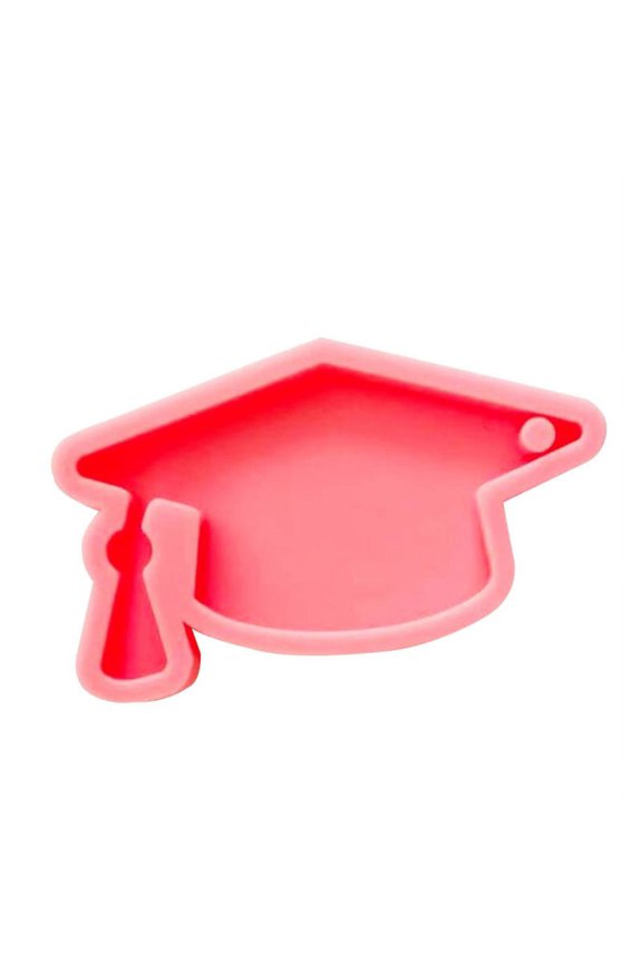 Graduation Hat Keychain Epoxy Resin Mold Handmade Pendant Decor Silicone Mould