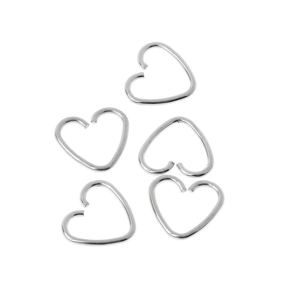 HeroNeo Heart Shaped Fake Tragus Piercing Hoop Helix Cartilage Tragus Daith Stud Earring