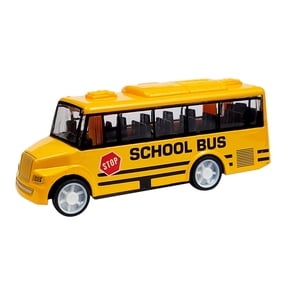 HeroNeo High Quality Cool School Bus Toy Simulate Exquisite Interesting Body for Toddlers Yellow Bus with Pull Back Mechanism