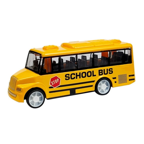 HeroNeo High Quality Cool School Bus Toy Simulate Exquisite Interesting Body for Toddlers Yellow Bus with Pull Back Mechanism