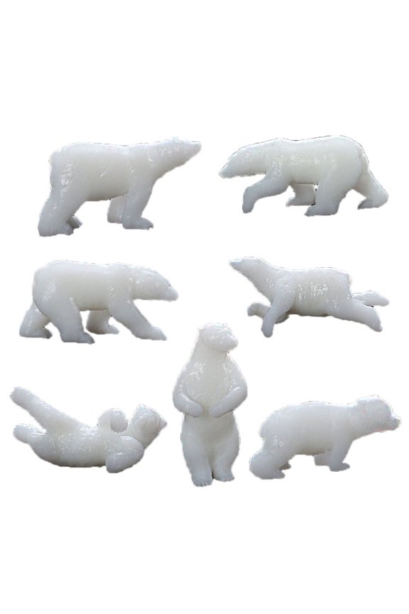 Miniature Polar Bear Mold Filler Epoxy Ocean Modeling DIY Craft Resin Filling Model Jewelry Supply Handmade Tool