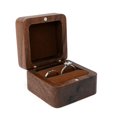 thumbnail image 1 of HeroNeo Multifunctional Small Jewelry Box Square Shape Organizer Mini Wooden Ring Box Soft Interior Holder for Proposal Wedding, 1 of 19