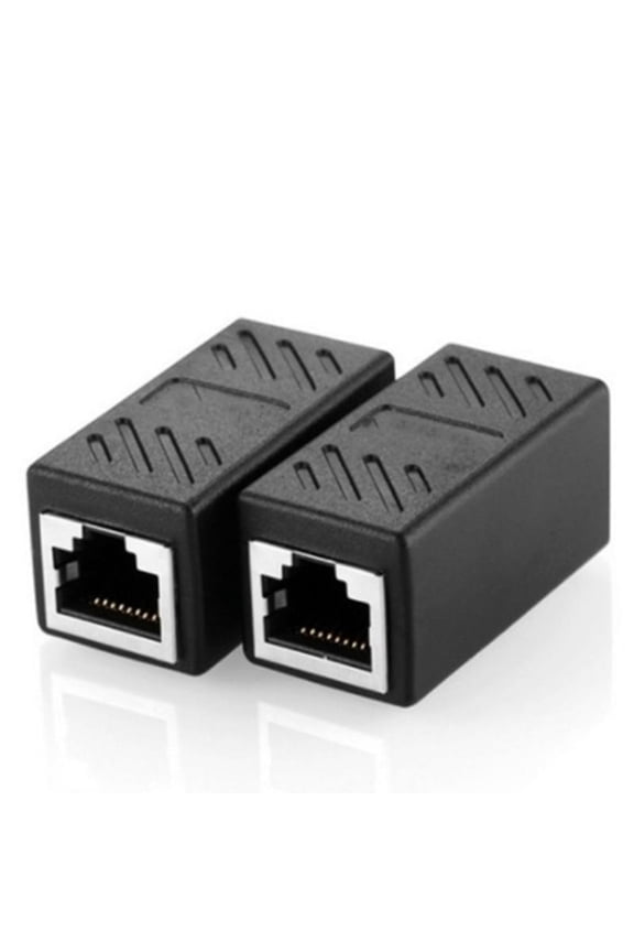 RJ45 Connector to Female CAT6 Ethernet Adapter Network Extender Coupler Lan Extension Cable Plug Connector Adapter