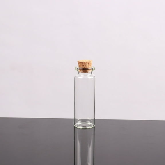 HeroNeo Small Bottles with Cork Stoppers Tiny Vials Small Clear Glass Jars Lids Storage