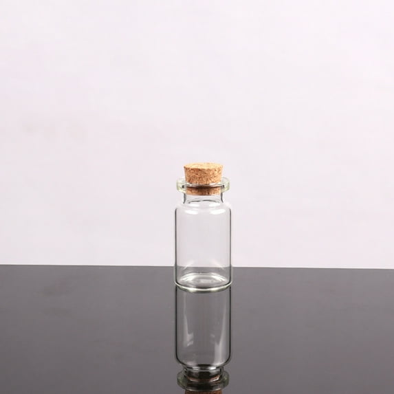 HeroNeo Small Bottles with Cork Stoppers Tiny Vials Small Clear Glass Jars Lids Storage