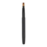 HeroNeo Travel Retractable Lip Brush Applicators Flat for Lipstick Gloss Creams Portable with Cap Professional Makeup Brush Tool