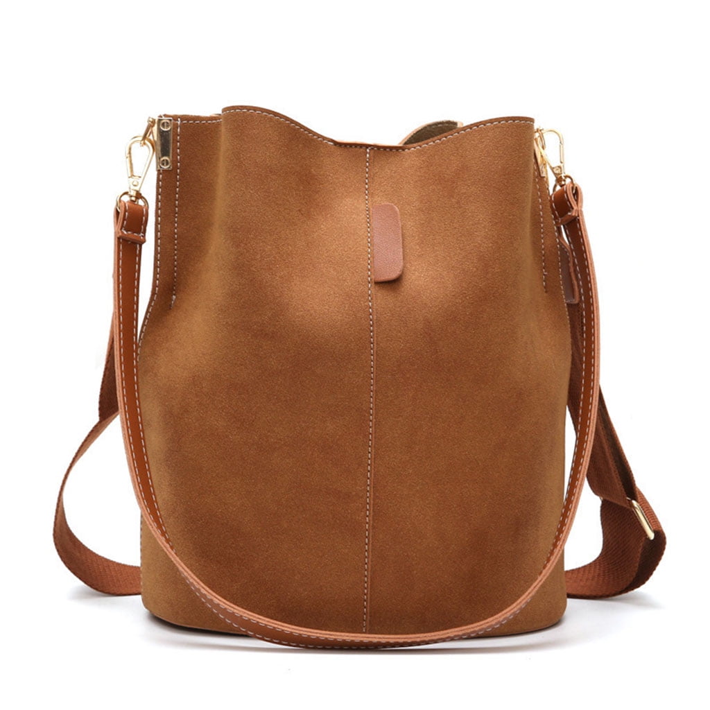ショルダーバッグ・ポシェット V73 Women Messenger Bags 73BS8C805NEFERTITICUOIO Brown HeroNeo Women Crossbody Bag Soft Leather Bucket Tote