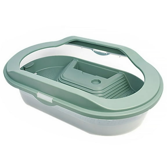 HeroNeo for Turtle Habitat House with Basking Slope Swim Pool Plastic for Tank for Reptiles Detachable 2 Layers Design Simple to