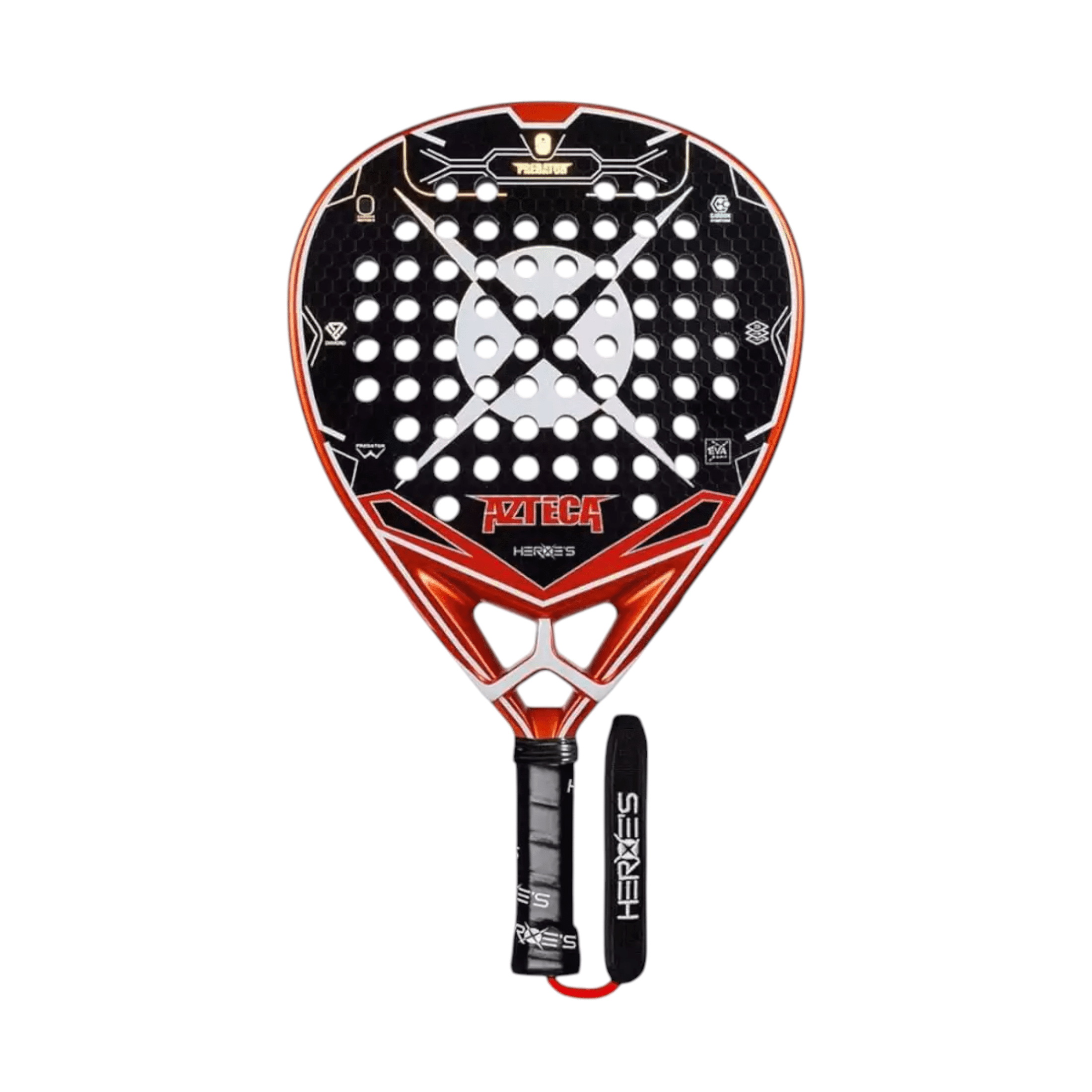 Heroe's Brand Italia AZTECA 2025 – Professional 12K Carbon Diamond Padel Racket