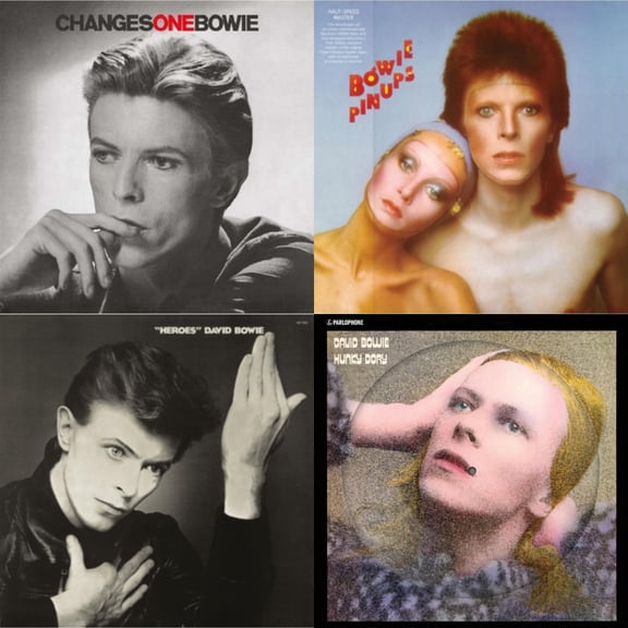 Heroes (2017 Remaster) & Changesonebowie (180G) & Hunky Dory (2015 Remaster/50Th Anniv/Picture Disc) & Pinups (2015 Remaster) [LP Vinyl Bundle]