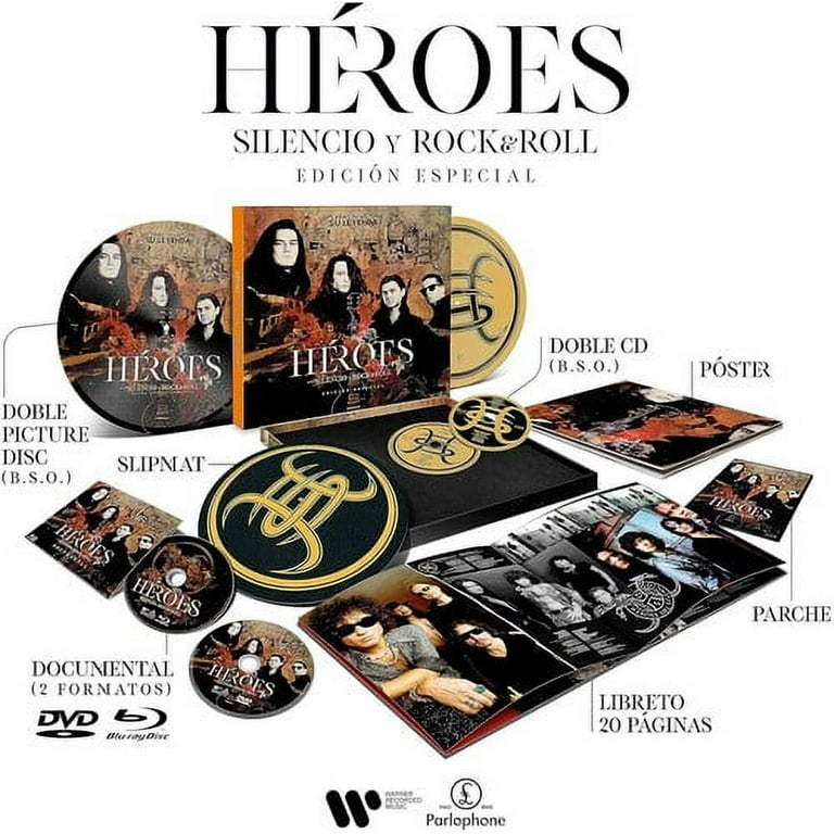 Heroes Del Silencio - Heroes: Silencio Y Rock & Roll - Ltd Special Edition  Box - 2LP Picture Disc + 2CD + PAL Format DVD, All-region Blu-ray, Libreto, 