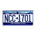 thumbnail image 1 of Heroes | George Takei | NCC 1701 | Metal Stamped License Plate, 1 of 2