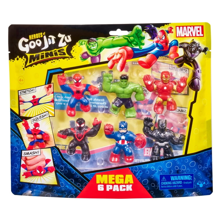 くりぃむちぃず Heroes of Goo Jit Zu Squishy Stretchy Mini Heroes 6 Pack featuring