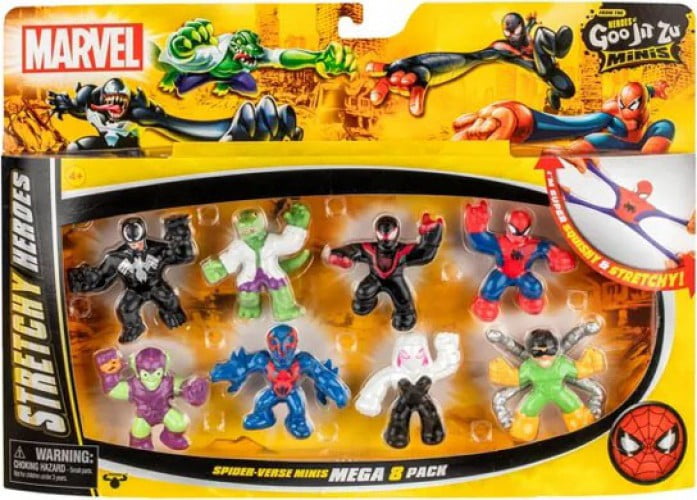 Heroes of Goo Jit Zu Marvel Spider-Verse Action Figure Minis Mega