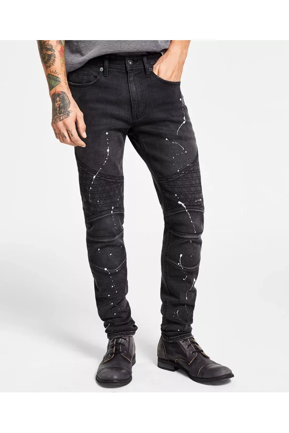 INDIAN Men's Moto Super-Slim Fit Jeans, US 34x32